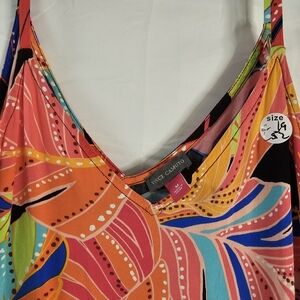 Vince Camuto MediumTropical Floral Maxi Dress Spring Summer Vacay